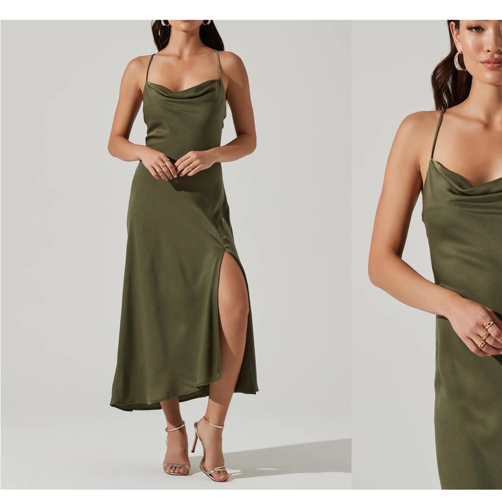 ASTR The Label Gaia Silk Style Dress - Medium